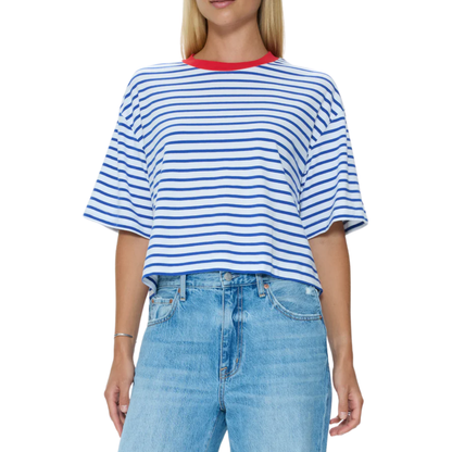 MAE STRIPED SHIRT MARITIME RED