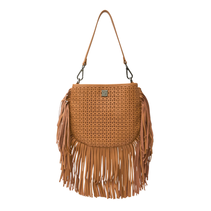 FREE SPIRIT FRINGE SADDLE TERRACOTTA