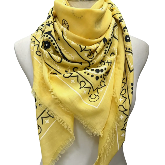 ELOISE BANDANA SCARF YELLOW