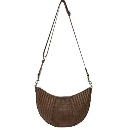 FLIRT BAG ESPRESSO RAFFIA