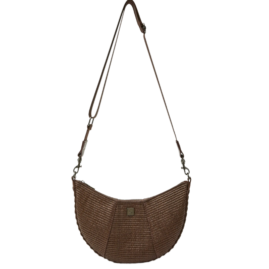 FLIRT BAG ESPRESSO RAFFIA