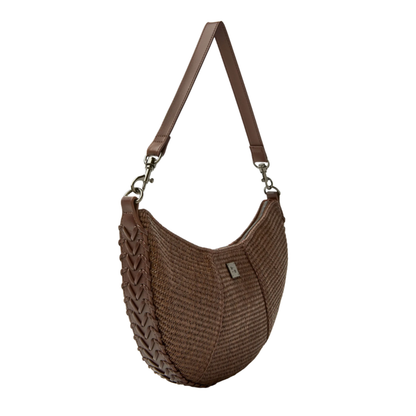FLIRT BAG ESPRESSO RAFFIA