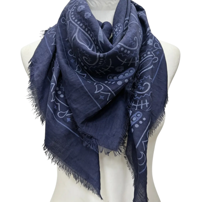 ELOISE BANDANA SCARF NAVY