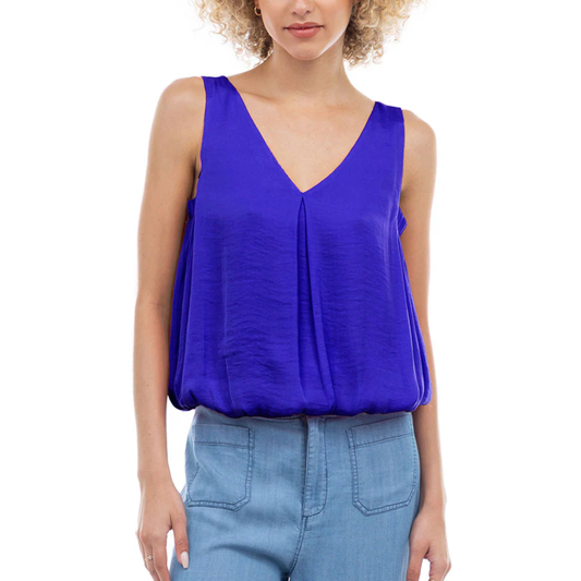 LILY VNECK BUBBLE TOP CAPRI