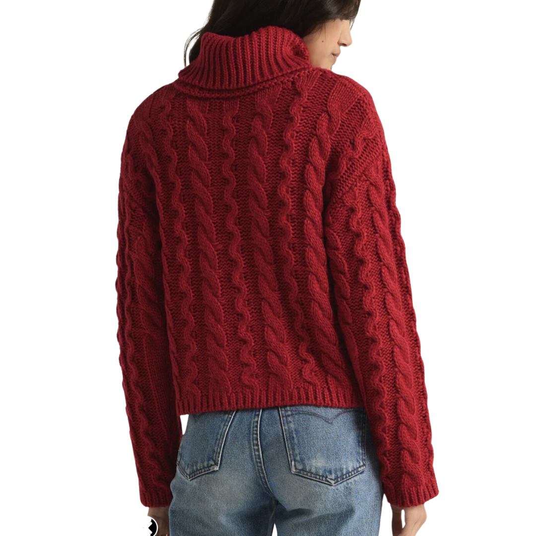 TIED TO YOU SWEATER HAUTE RED