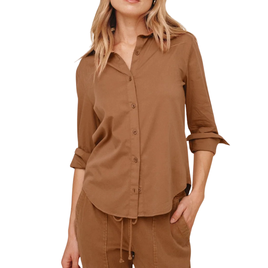 LONG SLEEVE CLEAN SHIRT GOLDEN DUNE