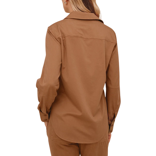 LONG SLEEVE CLEAN SHIRT GOLDEN DUNE