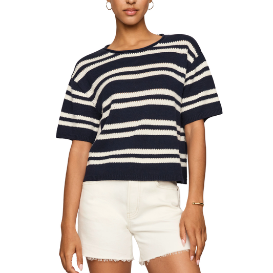 PRADO STRIPED SWEATER TEE ECLIPSE