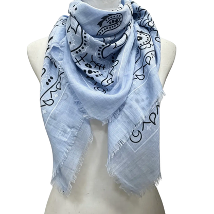 ELOISE BANDANA SCARF SKY BLUE