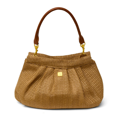 DYNASTY BAG SAND DUNE RAFFIA