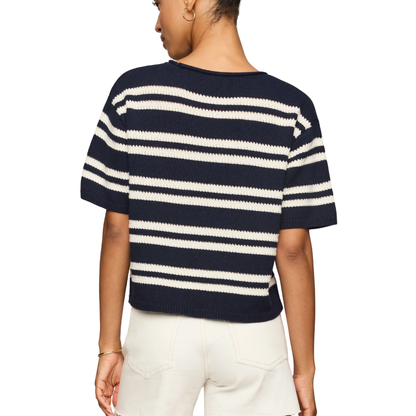 PRADO STRIPED SWEATER TEE ECLIPSE