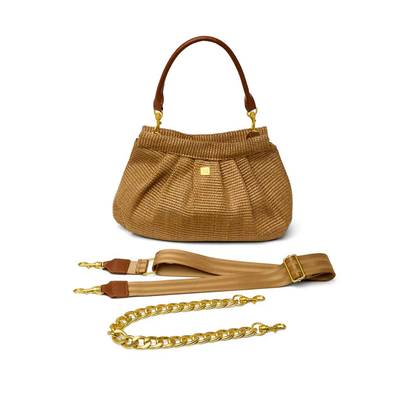 DYNASTY BAG SAND DUNE RAFFIA