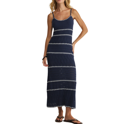 CATAMARAN STRIPED MAXI DRESS