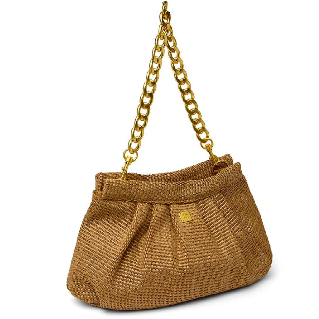 DYNASTY BAG SAND DUNE RAFFIA