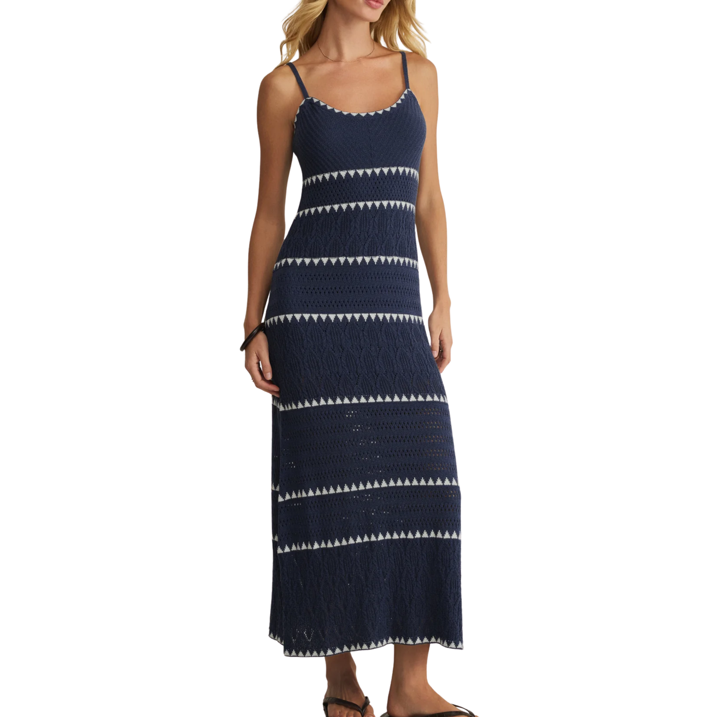 CATAMARAN STRIPED MAXI DRESS