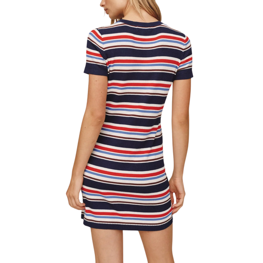 STRIPE TEE DRESS SEASIDE STRIPE