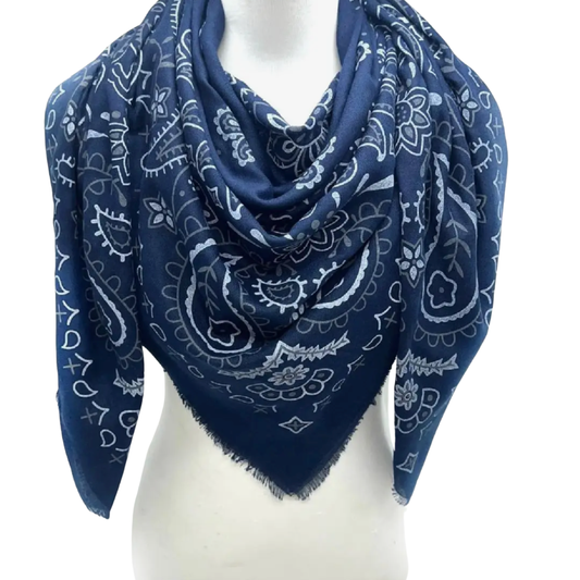 VERA BANDANA SCARF BLEU