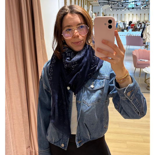 VERA BANDANA SCARF BLEU