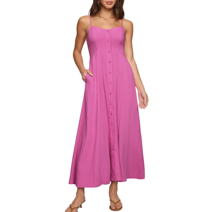 ANGEL EYES MIDI DRESS BERRY BLUSH