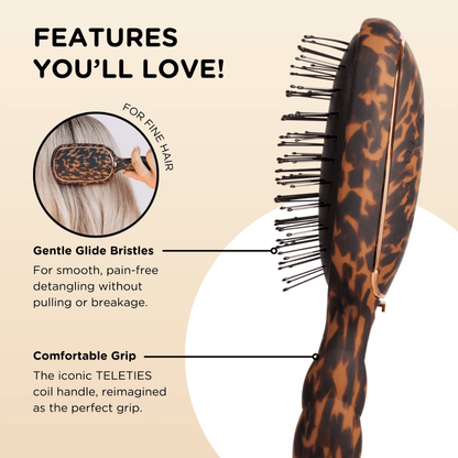 DETANGLER BRUSH - FINE HAIR TORTOISE