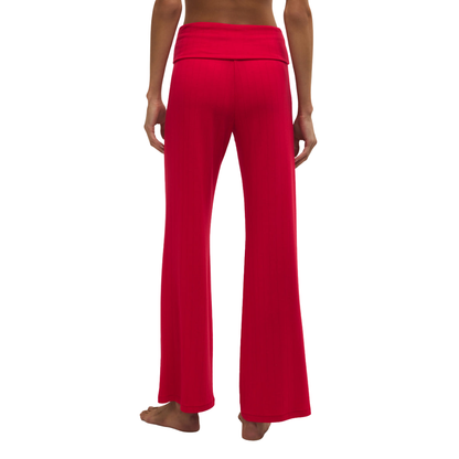 ESSENTIAL FOLD OVER PANT KISS ME RED