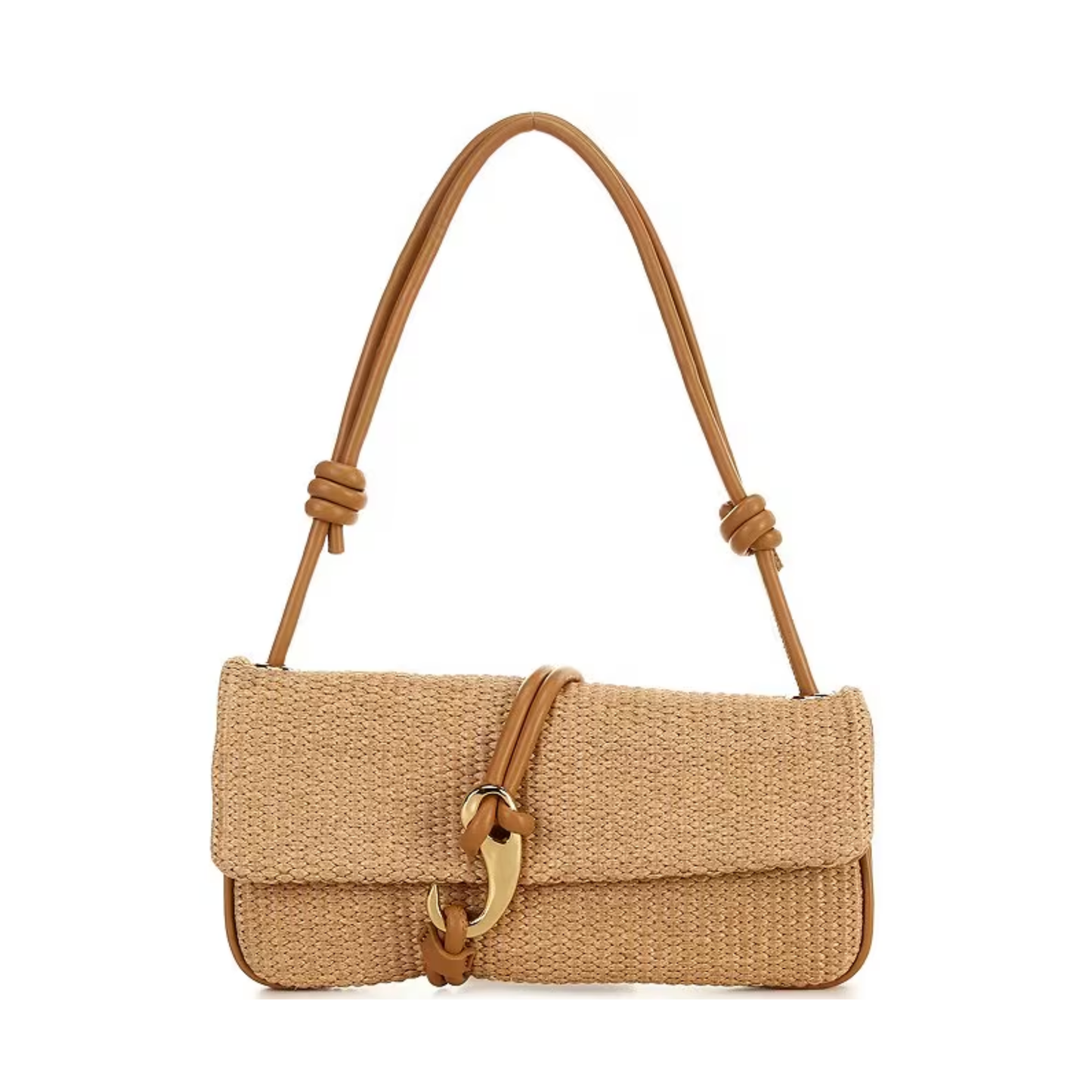 ALICE RAFFIA HANDBAG TAN