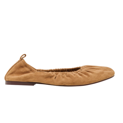 CONRAD BALLET FLAT BROWN SUEDE