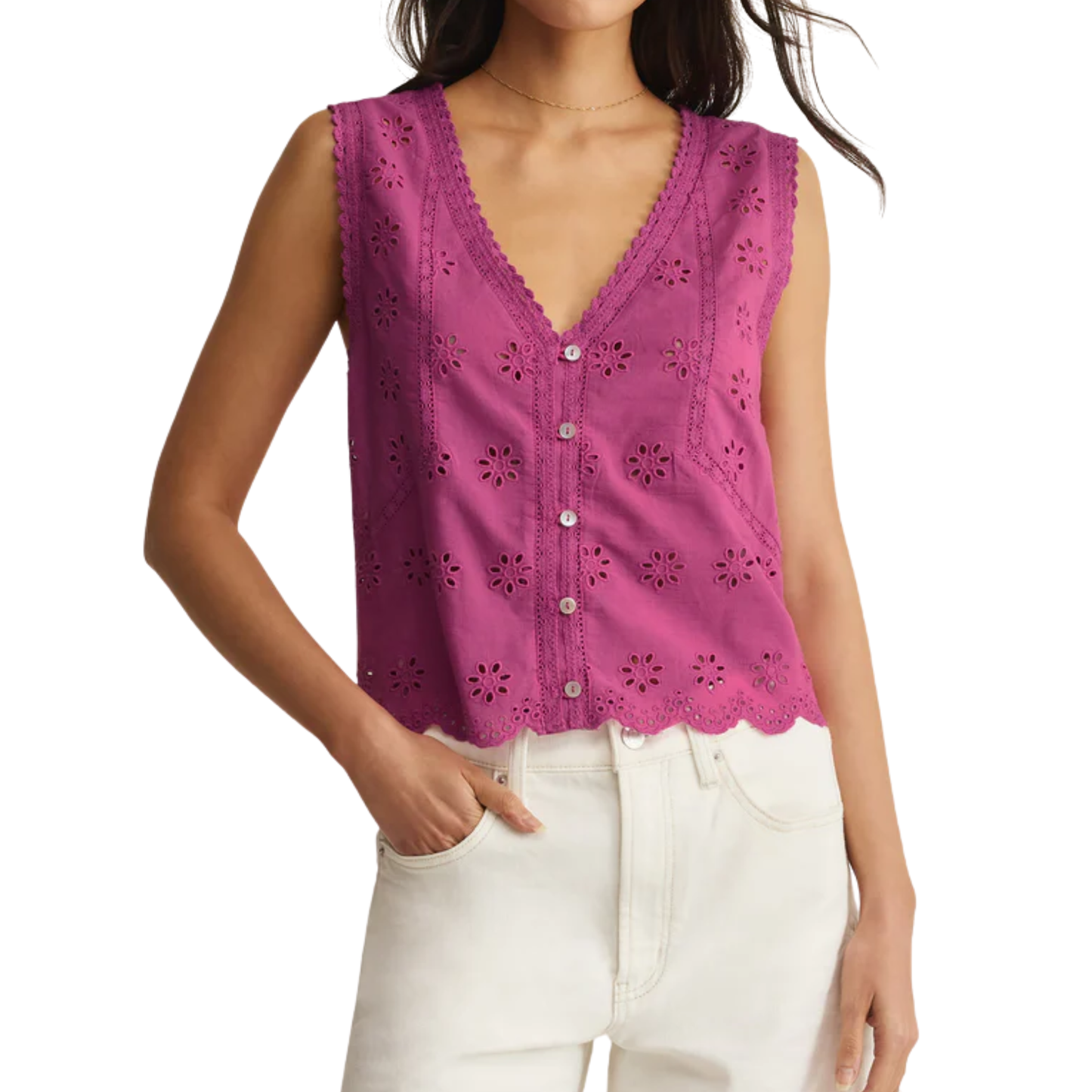DARCY TOP BERRY BLUSH