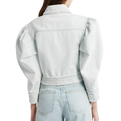 DENIM CROCHET JACKET