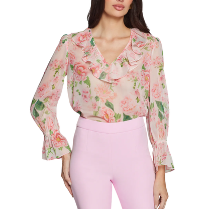 JADA FLORAL BLOUSE PINK PETAL