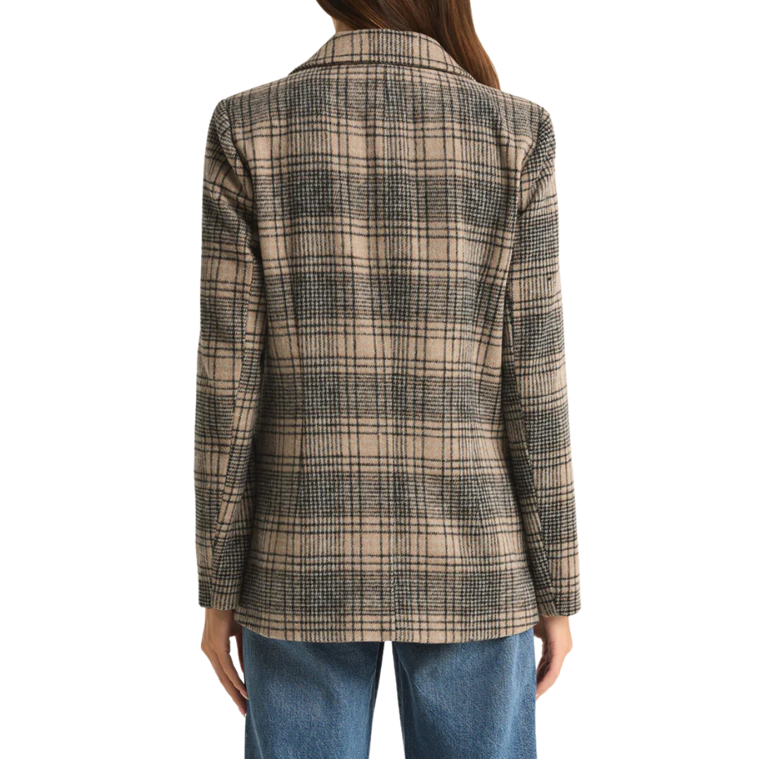 KINGSTON RELAXED PLAID BLAZER