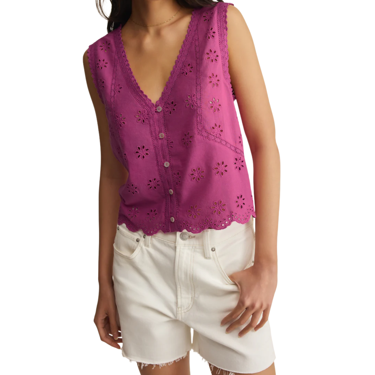 DARCY TOP BERRY BLUSH