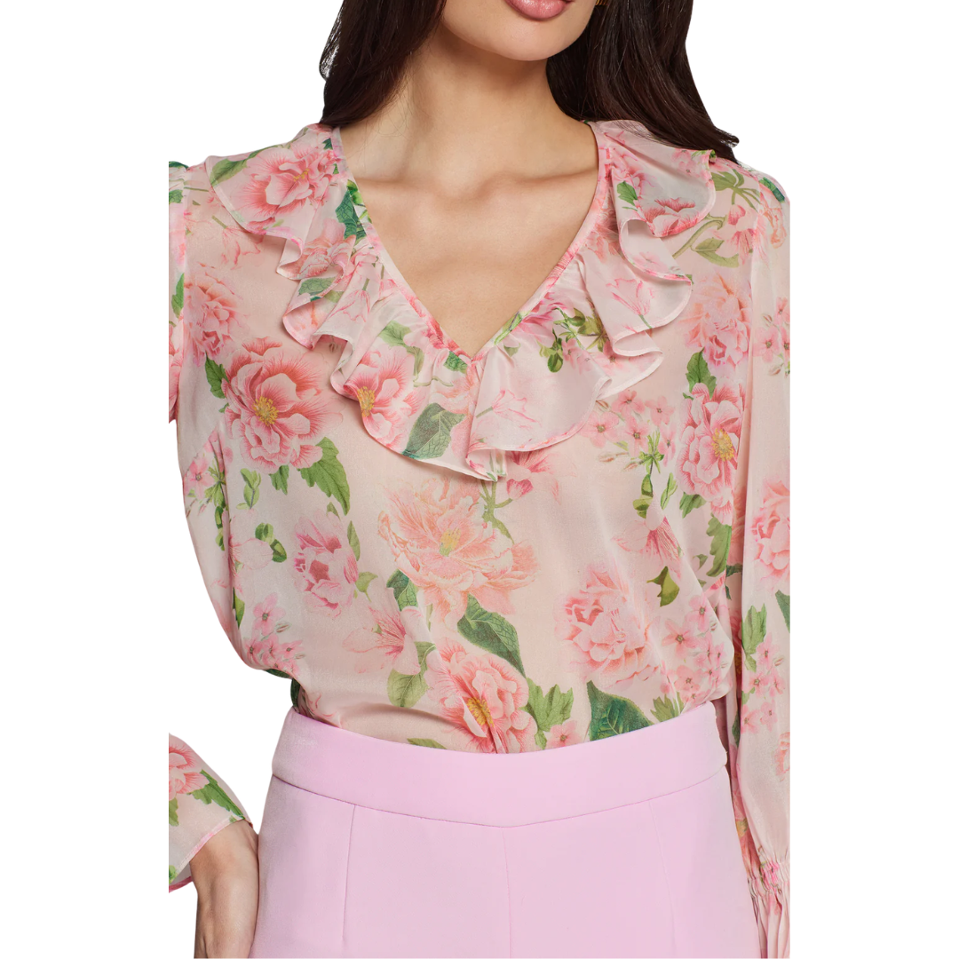 JADA FLORAL BLOUSE PINK PETAL