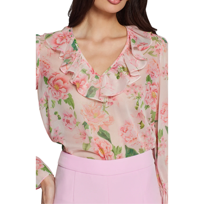 JADA FLORAL BLOUSE PINK PETAL