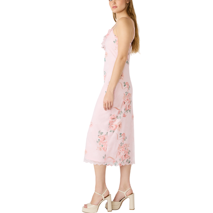 JULIANY DRESS PEACH FLORAL