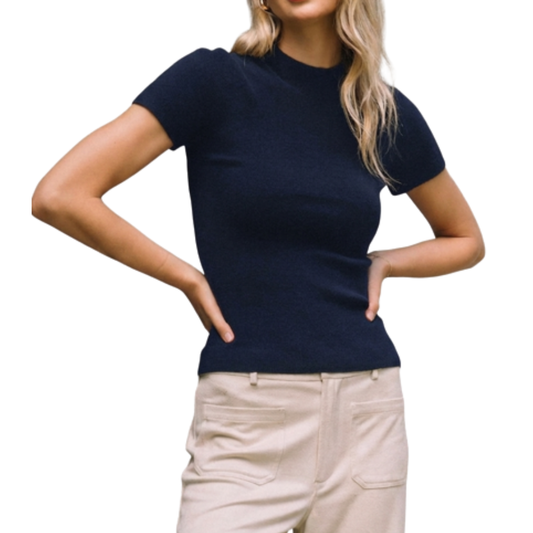 STELLA SWEATER TEE NAVY