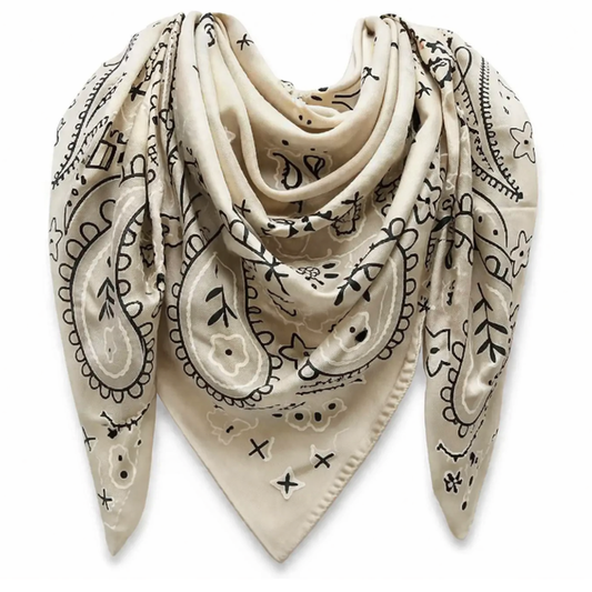 VERA BANDANA SCARF BEIGE
