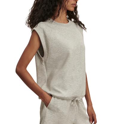 SALOME RAGLAN TEE LIGHT GREY MARL