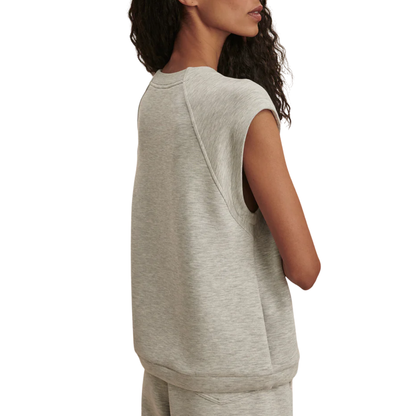 SALOME RAGLAN TEE LIGHT GREY MARL