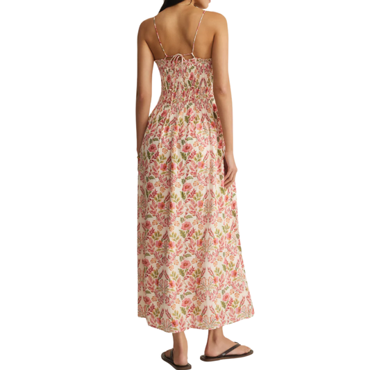 CORNELIA AMI FLORAL MIDI DRESS