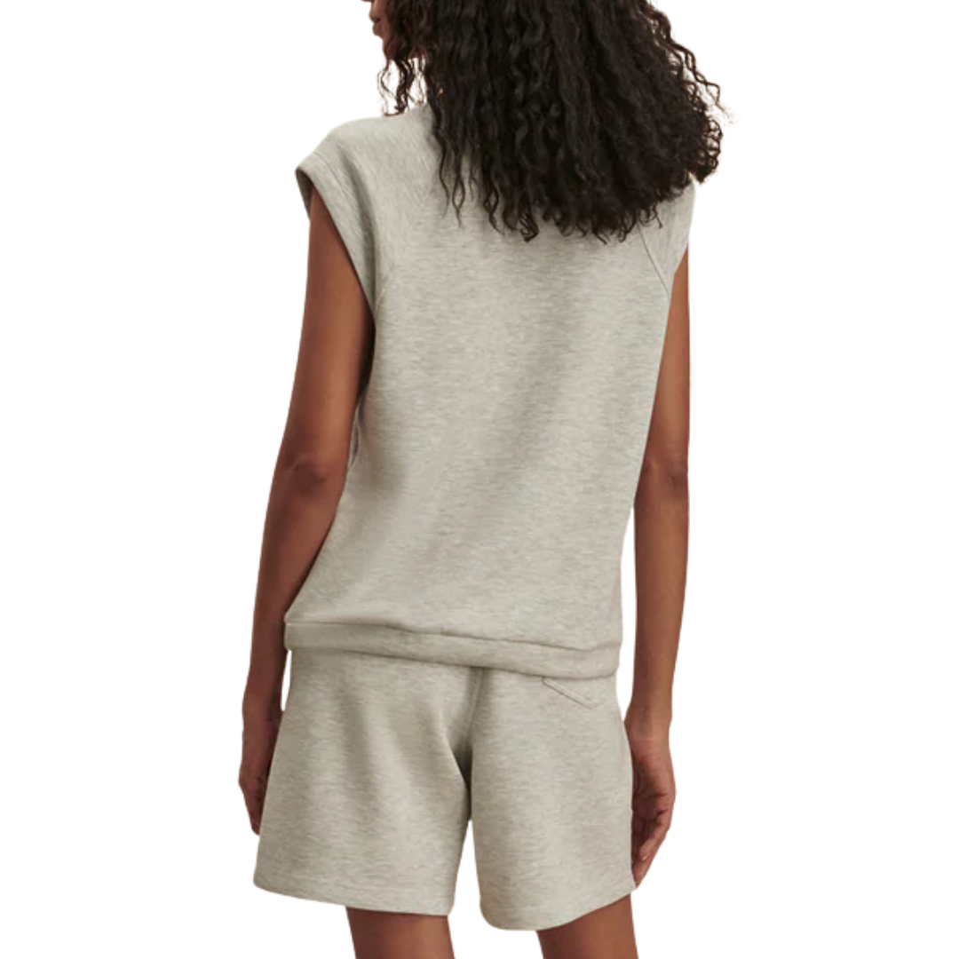 SALOME RAGLAN TEE LIGHT GREY MARL
