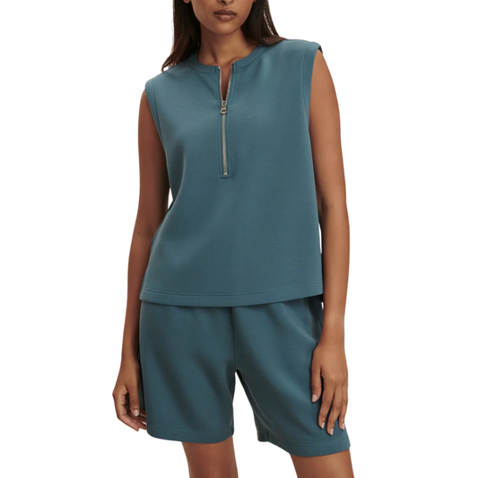 SIMMONS HALF ZIP TANK MALLARD BLUE