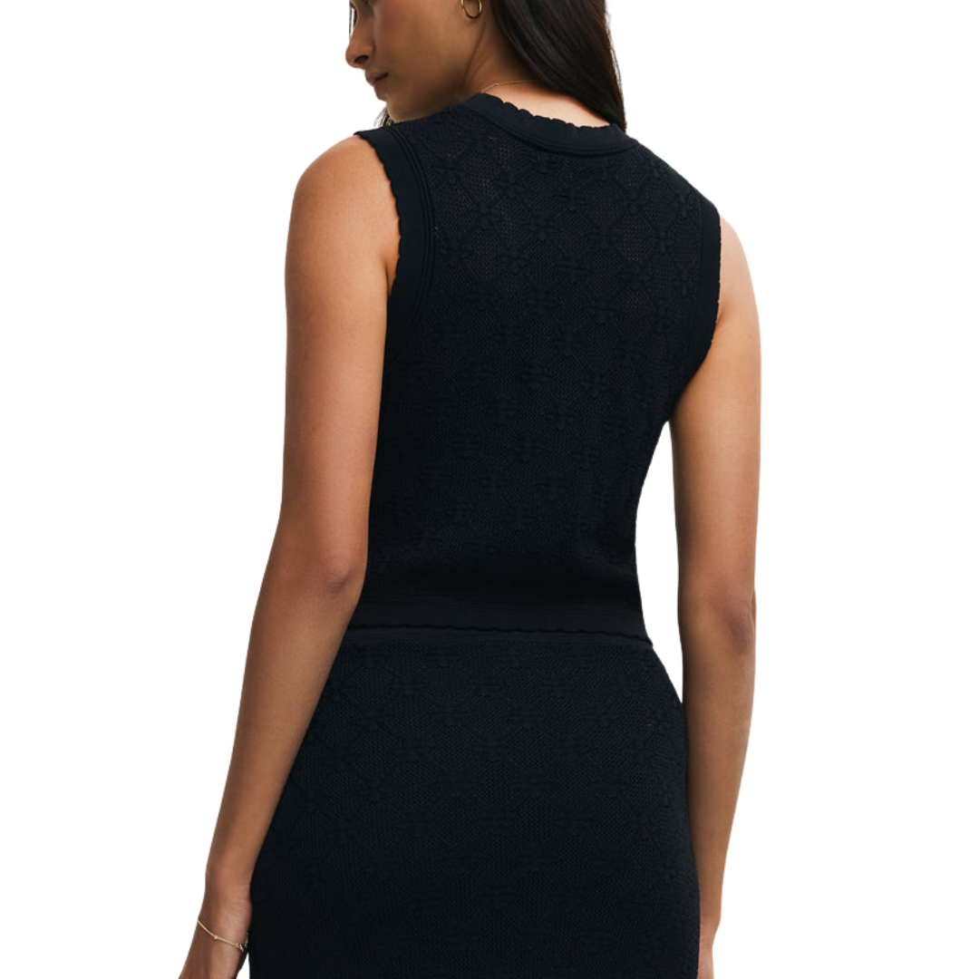 RAMONA SWEATER TANK BLACK