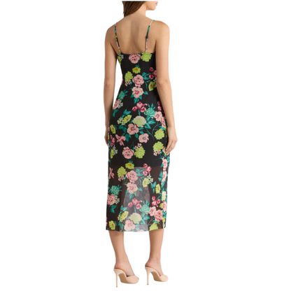 GISELLY DRESS BLACK/DITSY