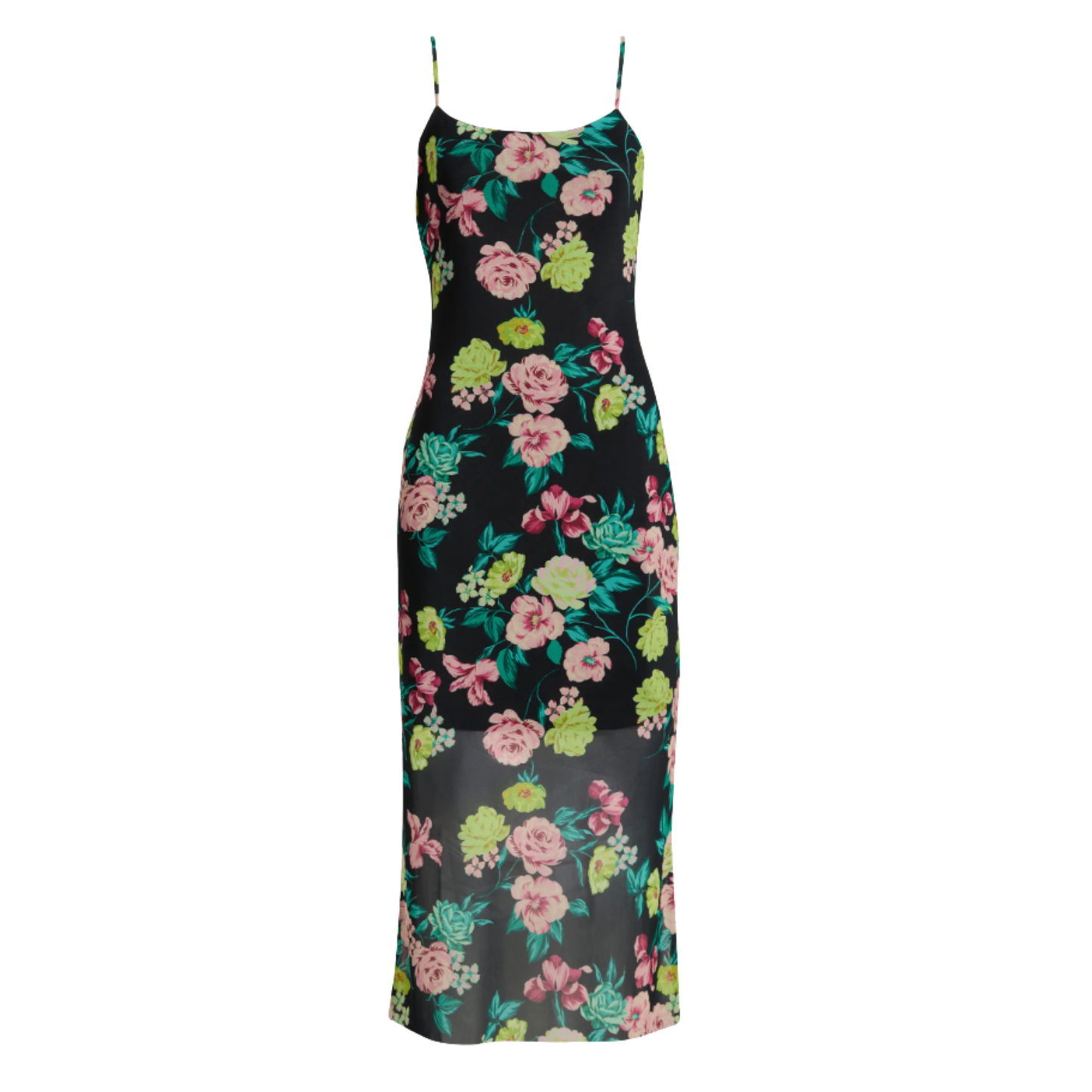 GISELLY DRESS BLACK/DITSY