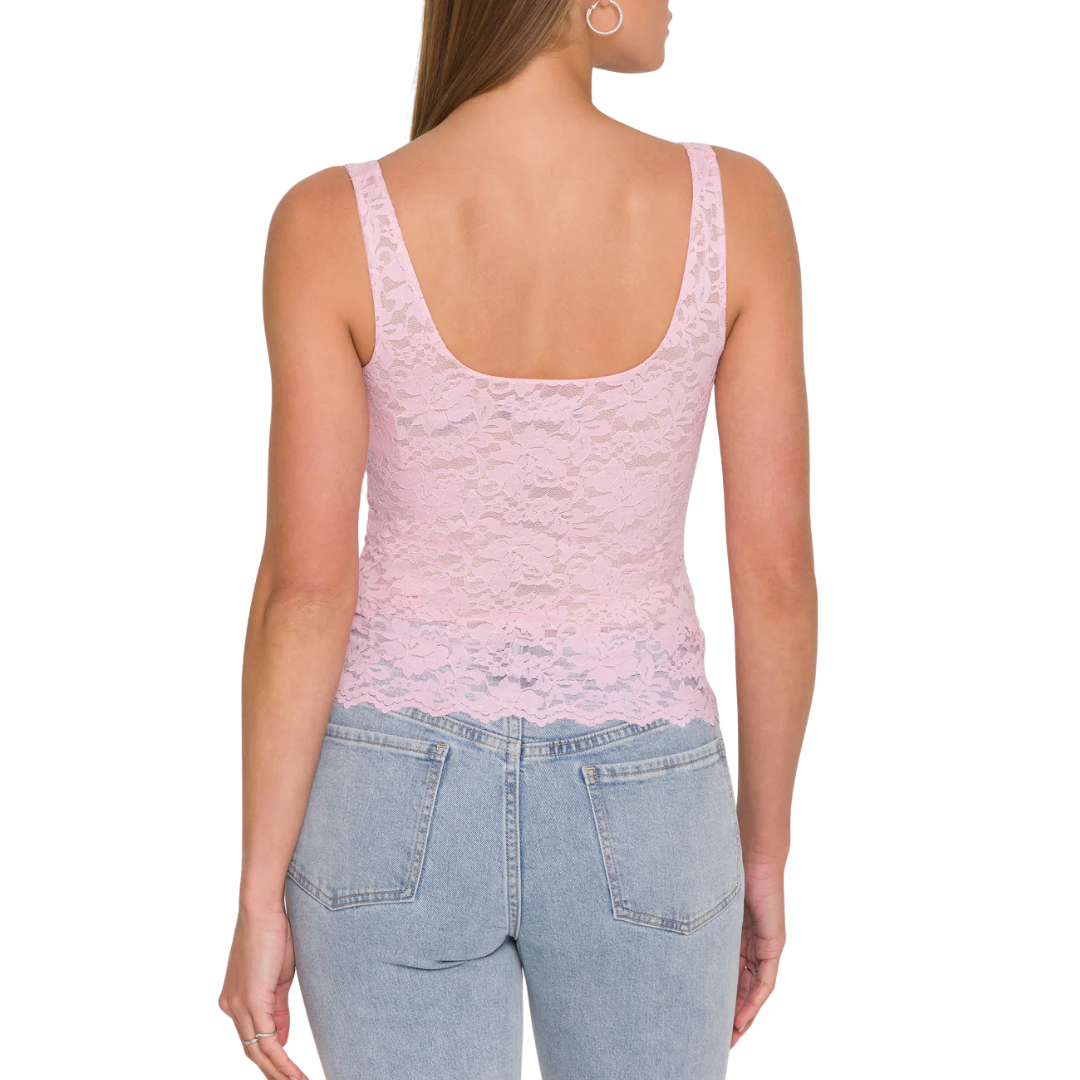 JULIET LACE TANK SOFT ROSE