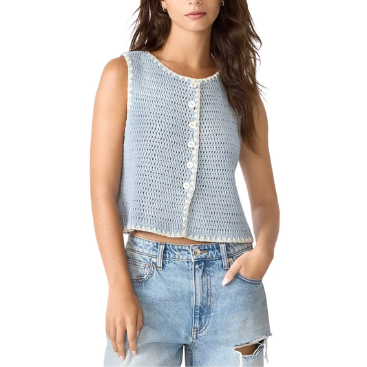 ANNYA SWEATER VEST BLUE