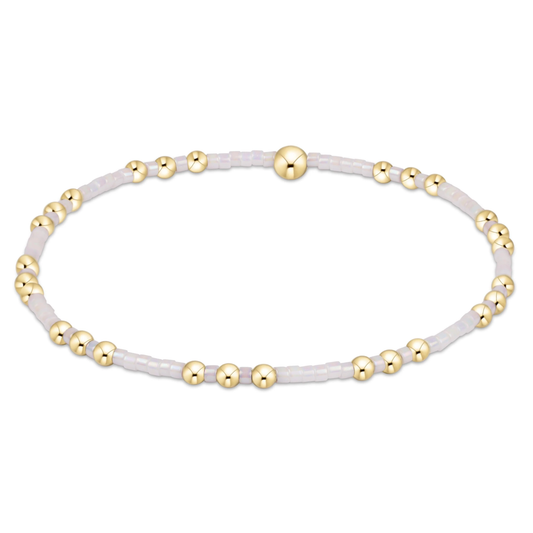 HOPE JOY BRACELET SILKY WHITE