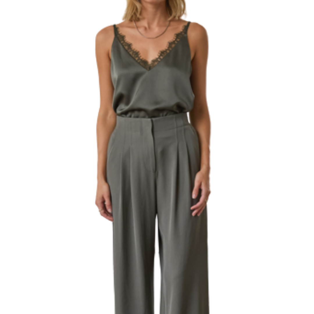 LACE CAMISOLE OLIVE