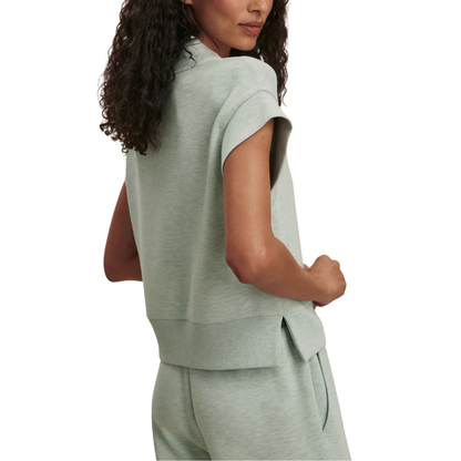 GRACE V NECK TANK MINT GREEN MARL